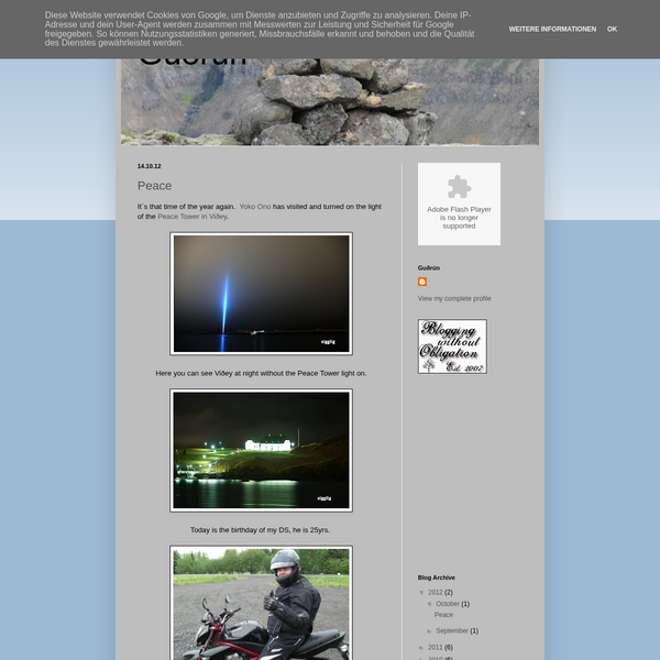 Guðrún - quilting blog screenshot