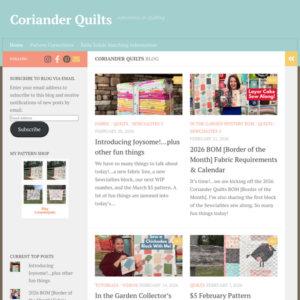 Coriander Quilts screenshot