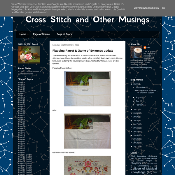 Cross Stitch and Other Musings screenshot