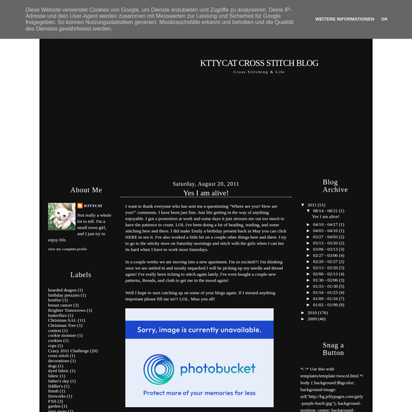 Kttycat Cross Stitch Blog screenshot