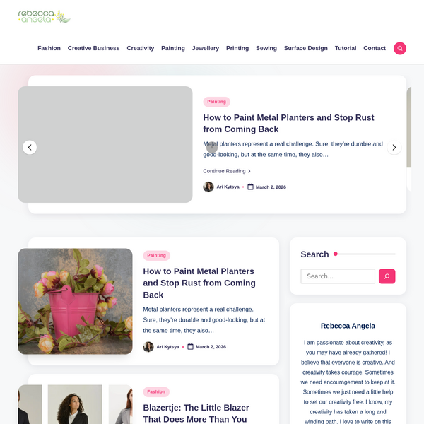 Rebecca Angela - Creative at Heart screenshot