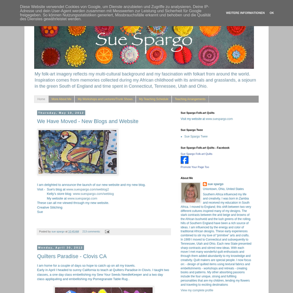 Sue Spargo - creative stitching screenshot