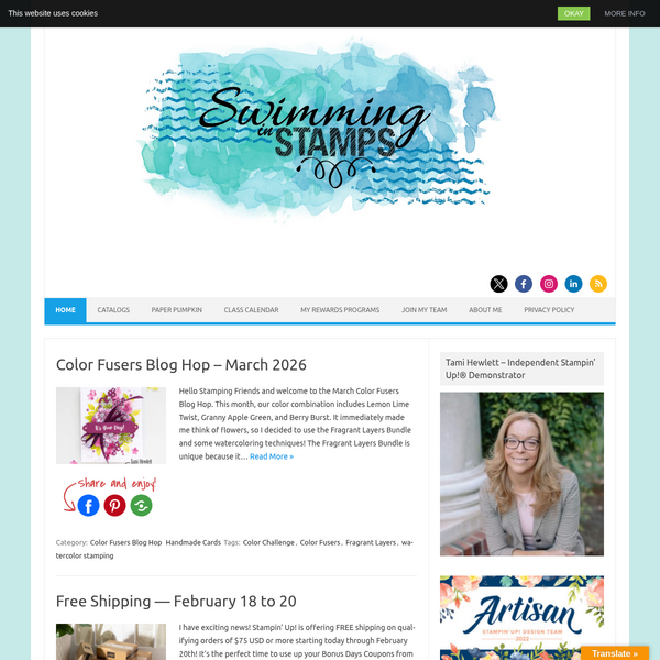 Swimming In Stamps - Tami Hewlett screenshot
